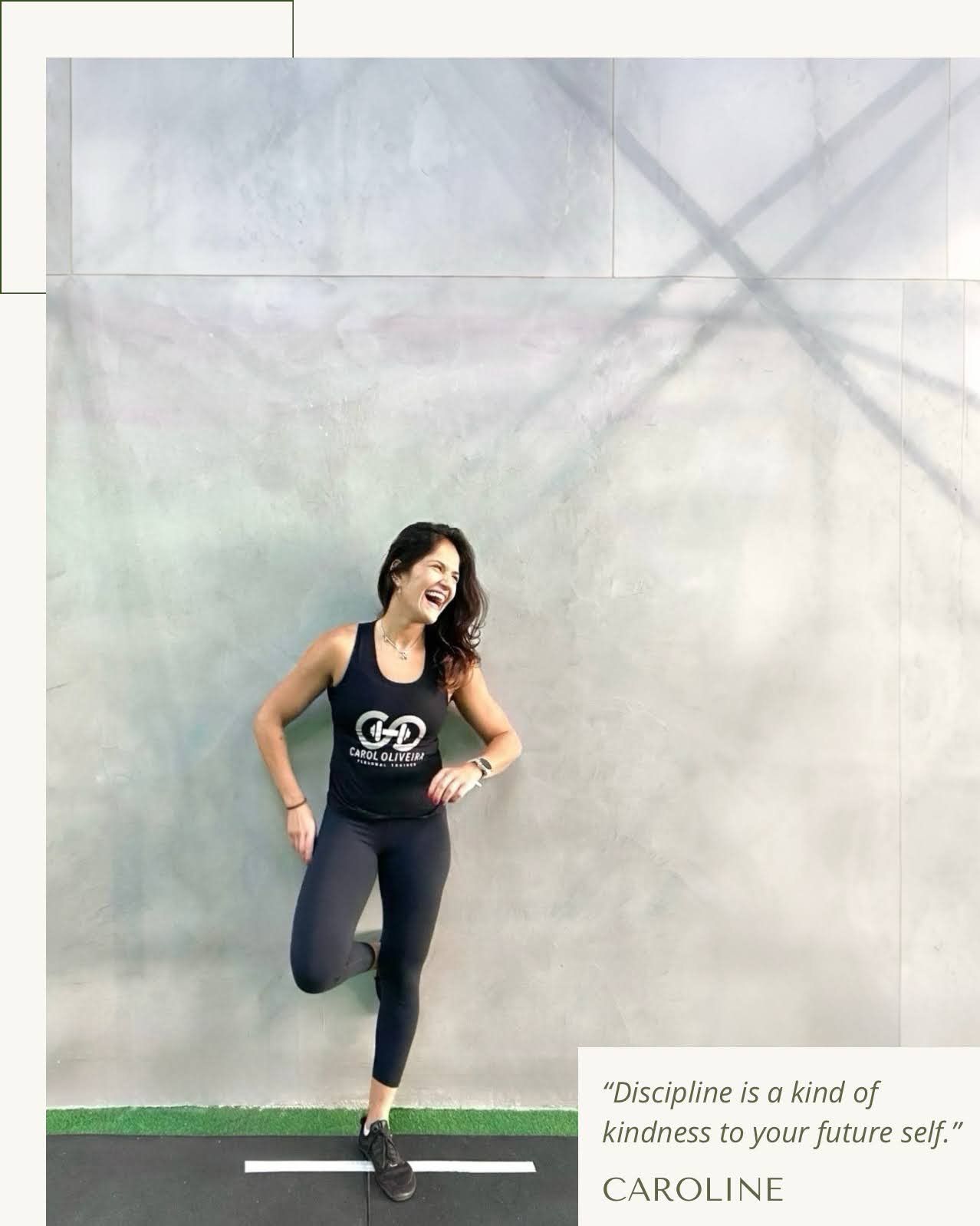 Woman training with discipline and focus